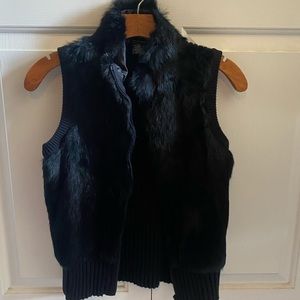 rabbit fur vest size small